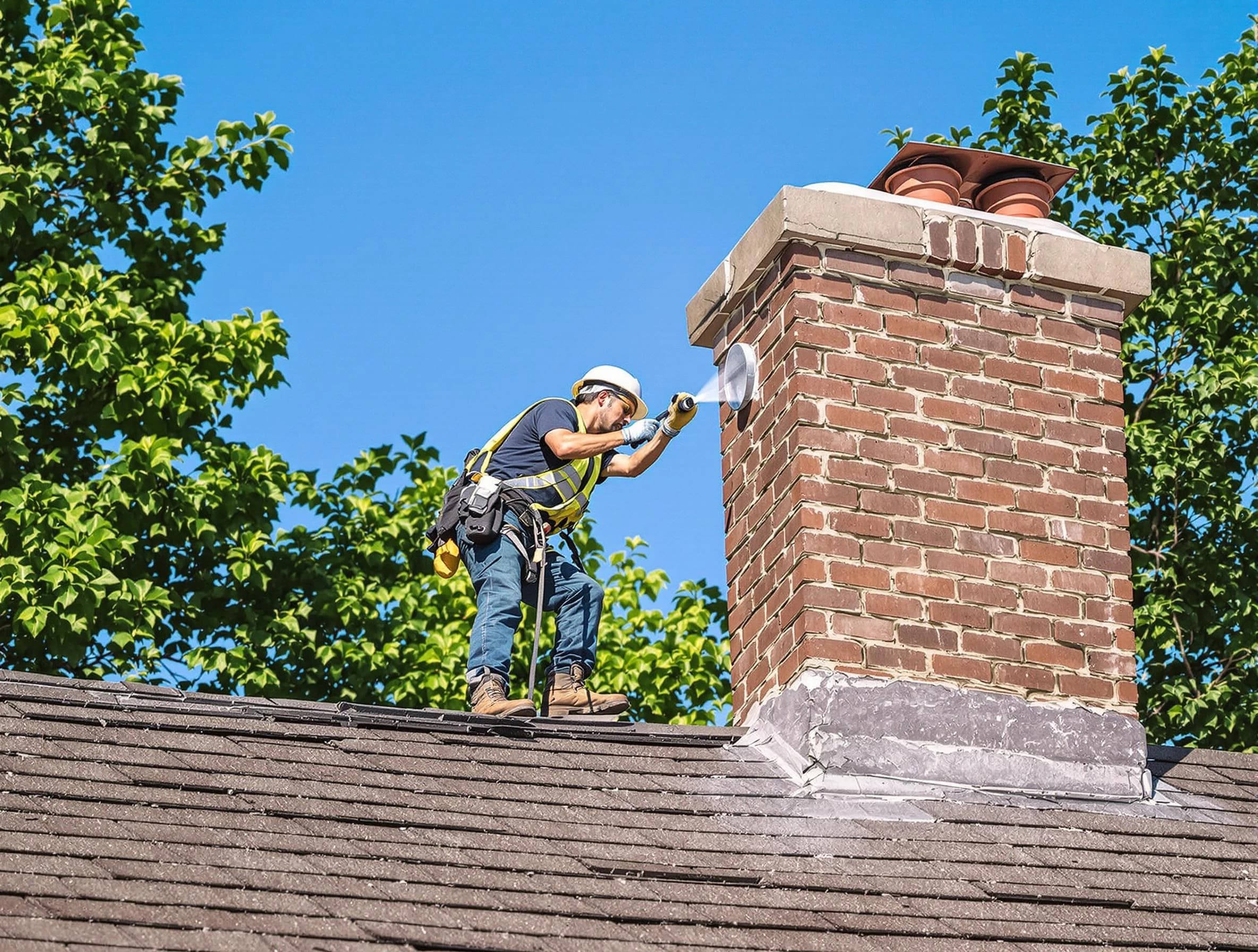Providence Chimney Sweep performing an inspection with advanced tools in Providence, RI