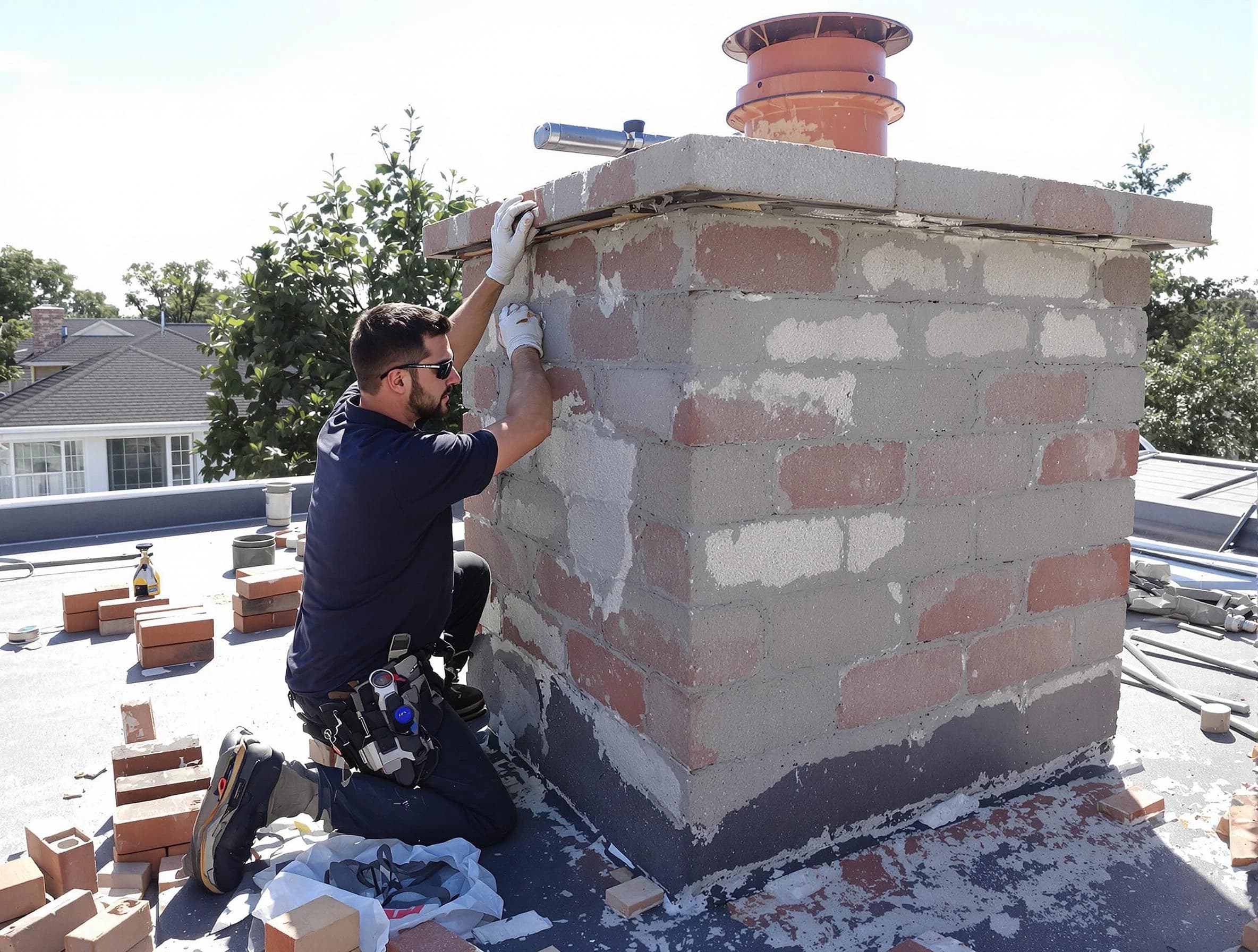 Advanced chimney repair process by Providence Chimney Sweep in Providence, RI