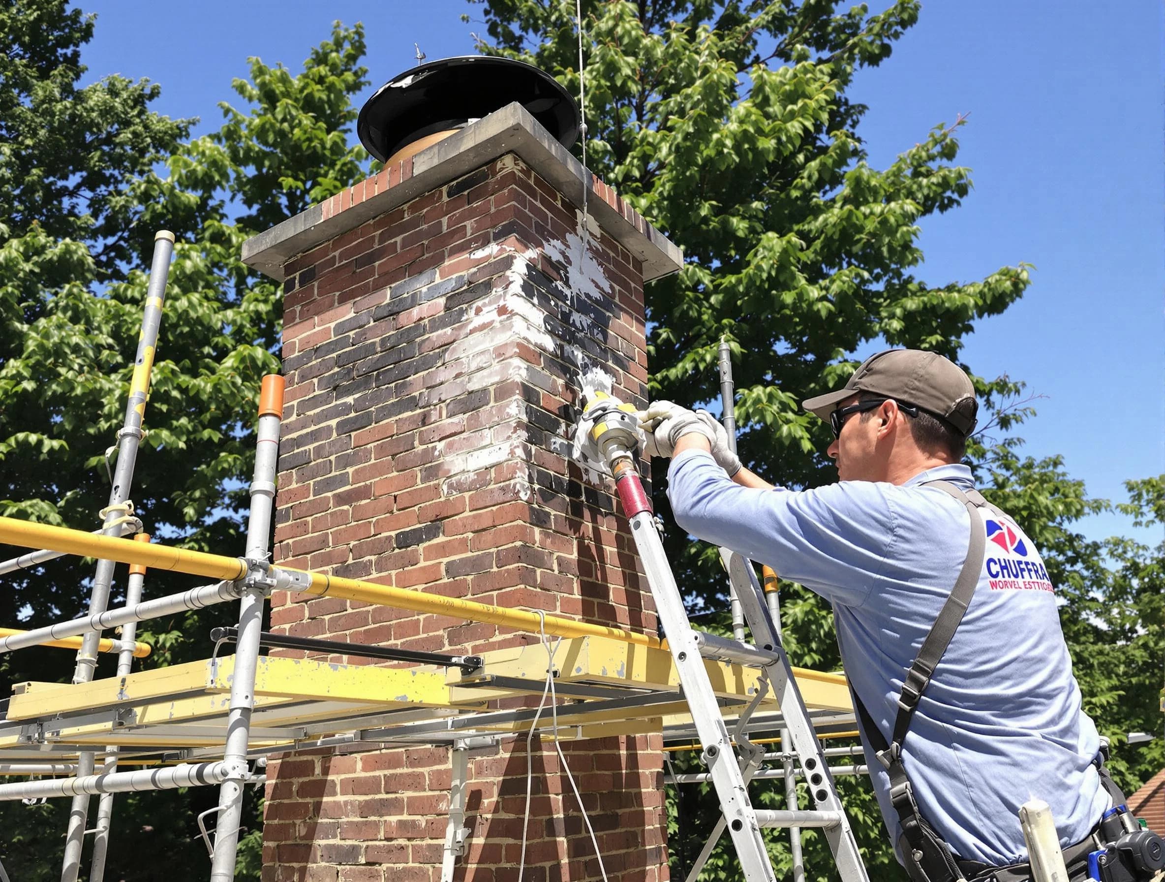 Structural chimney repair by Providence Chimney Sweep in Providence, RI
