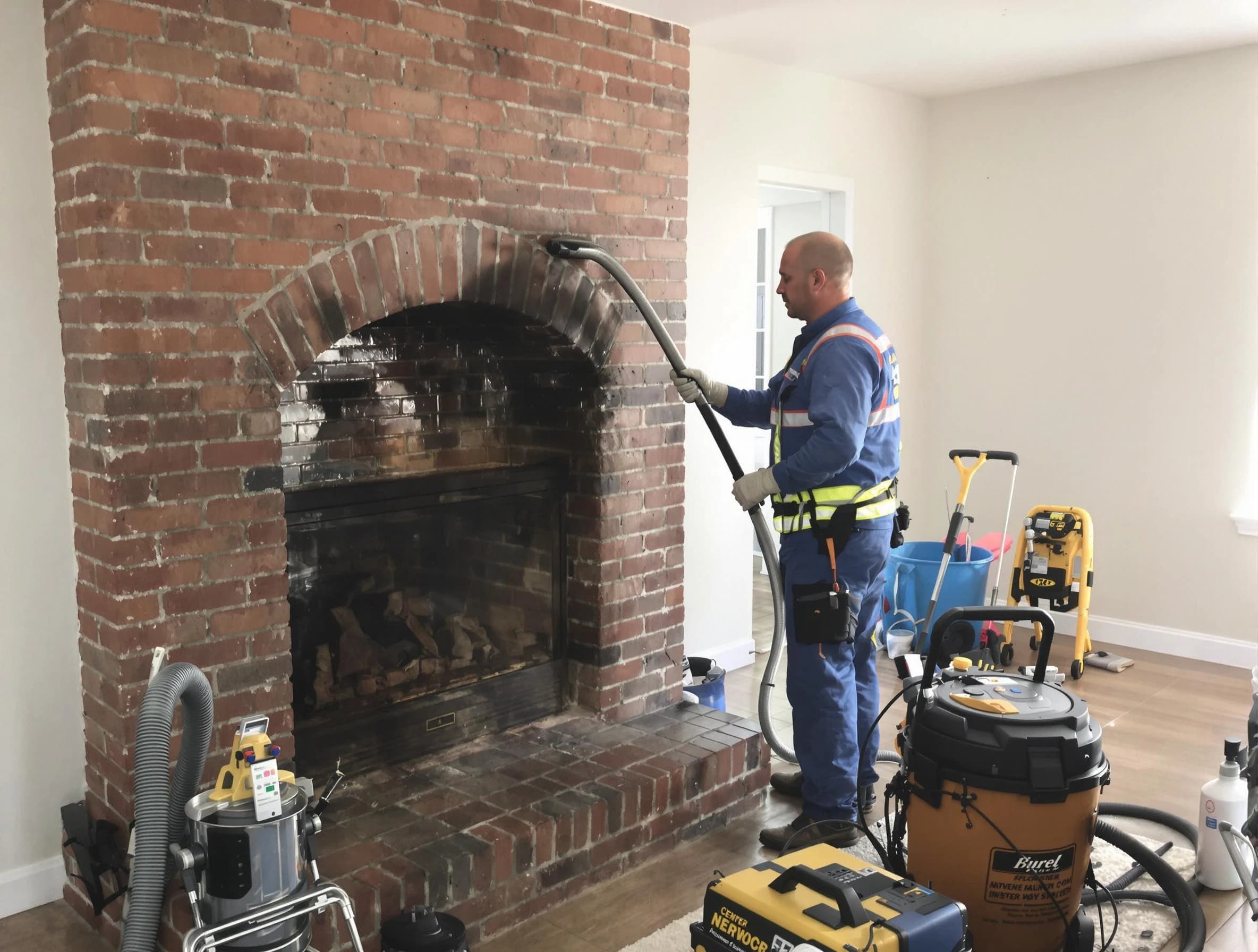 Providence Chimney Sweep expert performing detailed chimney sweep in Providence, RI