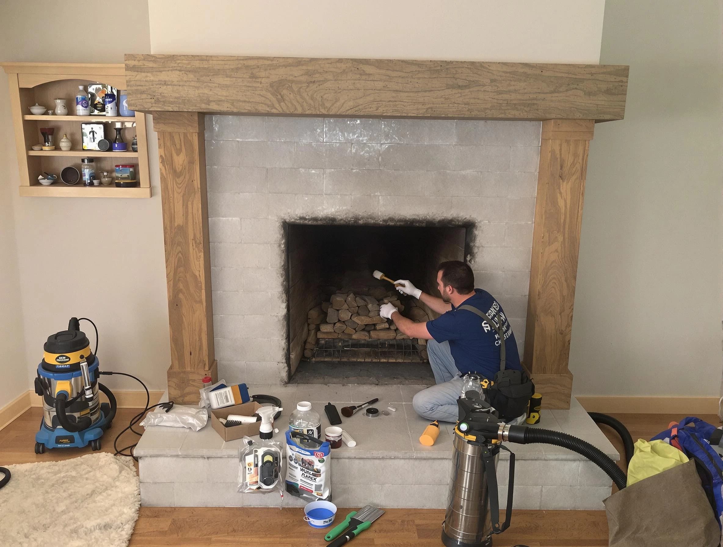 Detailed creosote removal process by Providence Chimney Sweep in Providence, RI